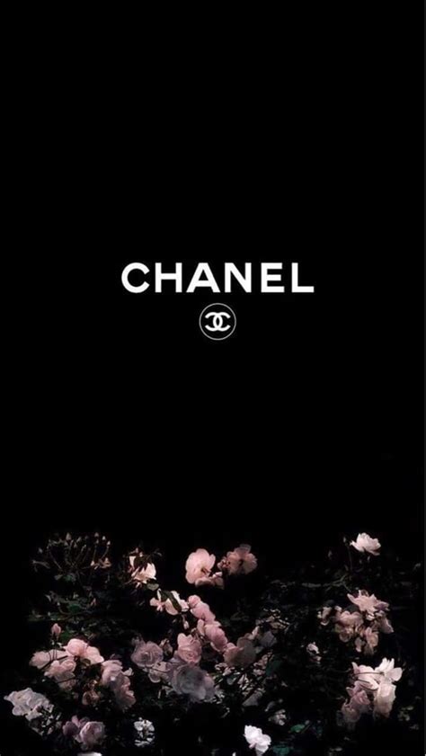 grily chanel wallpaper items black and white